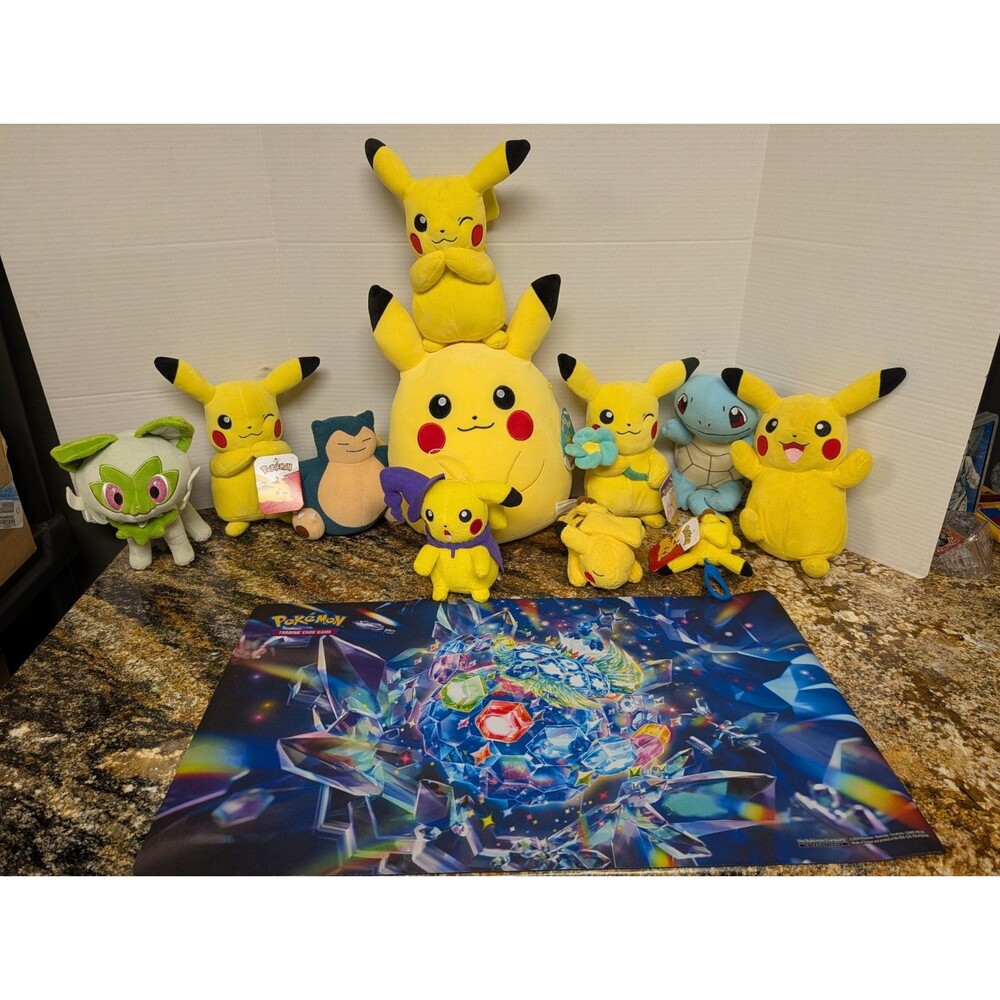 Pikachu Squishmallow 14” Authentic Kellytoy Plush Exclusive Pokémon IN HAND